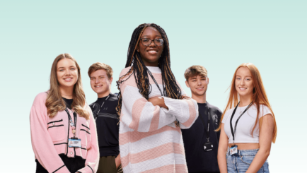 Group of students. colleges in merseyside